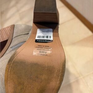 Vince Camuto Taupe Suede Heeled Ankle Boot